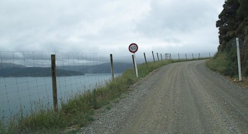 Gravel road in NZ